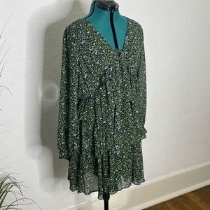 Never worn MICHAEL KORS Georgette floral dress XL